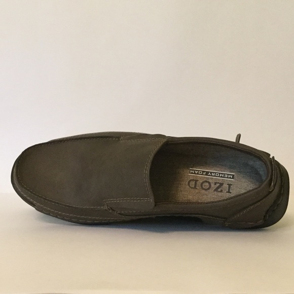 Men’s Izod Thomas Slip On Shoes NWOT Brown - Picture 4 of 6